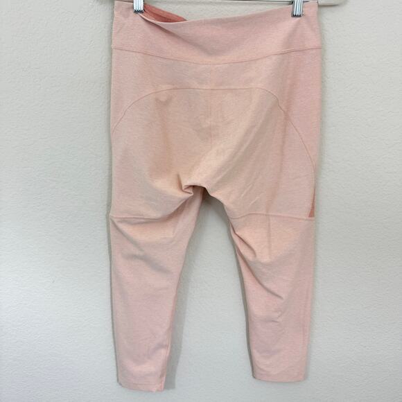 Outdoor Voices Womens Colorblock Leggings Size XL Active Stretch Orange Shebert - Picture 3 of 6